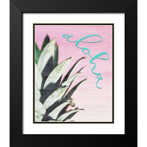 Aloha Black Modern Wood Framed Art Print with Double Matting by Kimberly, Allen