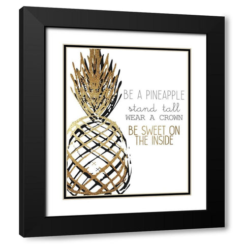 Be Sweet Black Modern Wood Framed Art Print with Double Matting by Kimberly, Allen