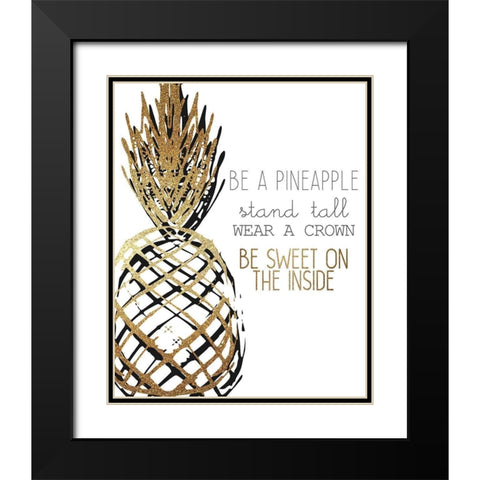 Be Sweet Black Modern Wood Framed Art Print with Double Matting by Kimberly, Allen
