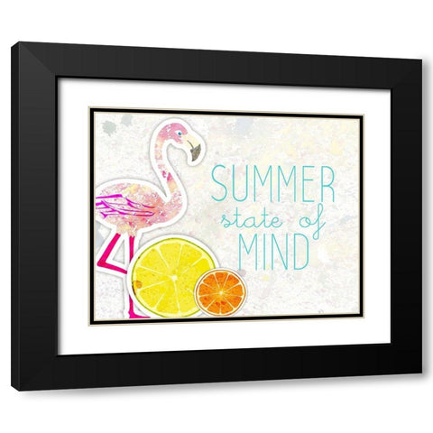 Summer State of Mind Black Modern Wood Framed Art Print with Double Matting by Kimberly, Allen