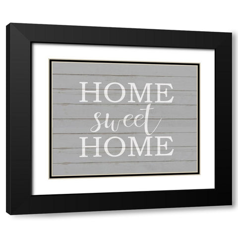 Home Sweet Home Black Modern Wood Framed Art Print with Double Matting by Kimberly, Allen