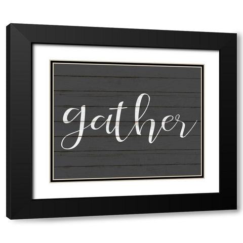 Gather Black Modern Wood Framed Art Print with Double Matting by Kimberly, Allen