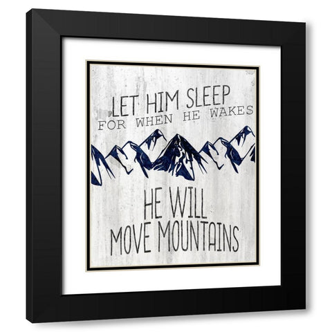 Let Him Move Black Modern Wood Framed Art Print with Double Matting by Kimberly, Allen