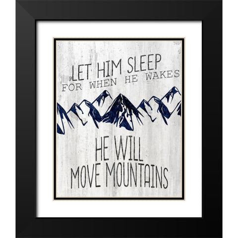 Let Him Move Black Modern Wood Framed Art Print with Double Matting by Kimberly, Allen