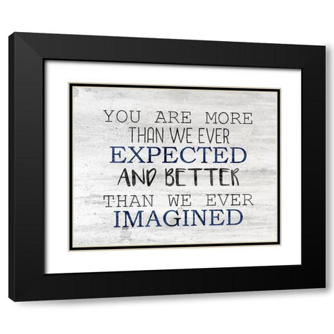 Ever Imagined Black Modern Wood Framed Art Print with Double Matting by Kimberly, Allen