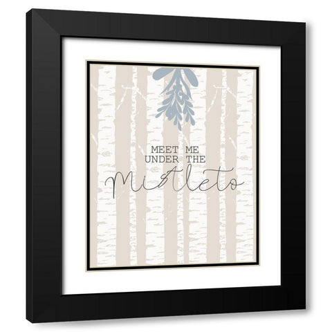 Meet Me Black Modern Wood Framed Art Print with Double Matting by Kimberly, Allen