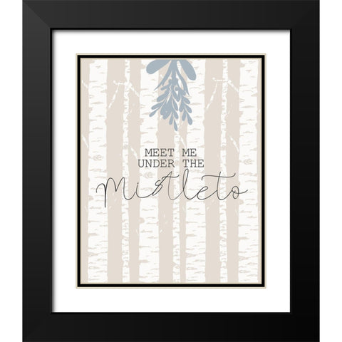 Meet Me Black Modern Wood Framed Art Print with Double Matting by Kimberly, Allen