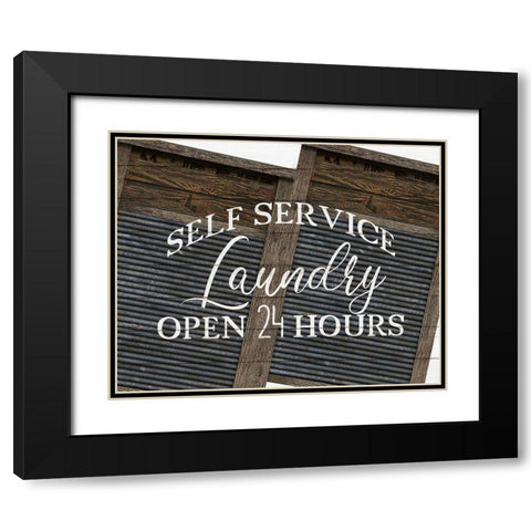 Self Service Black Modern Wood Framed Art Print with Double Matting by Kimberly, Allen