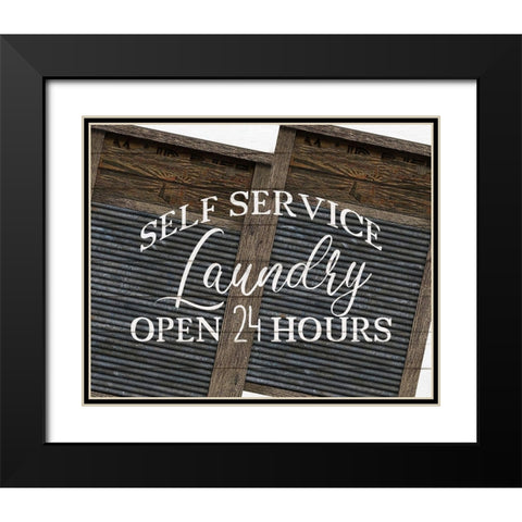 Self Service Black Modern Wood Framed Art Print with Double Matting by Kimberly, Allen