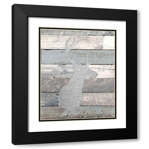 Silhouette Black Modern Wood Framed Art Print with Double Matting by Kimberly, Allen