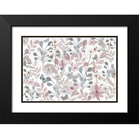 Wildflower Hope 8 Black Modern Wood Framed Art Print with Double Matting by Kimberly, Allen