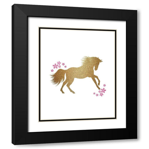 Be a Unicorn 1 Black Modern Wood Framed Art Print with Double Matting by Kimberly, Allen