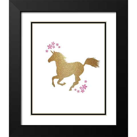 Be a Unicorn 3 Black Modern Wood Framed Art Print with Double Matting by Kimberly, Allen