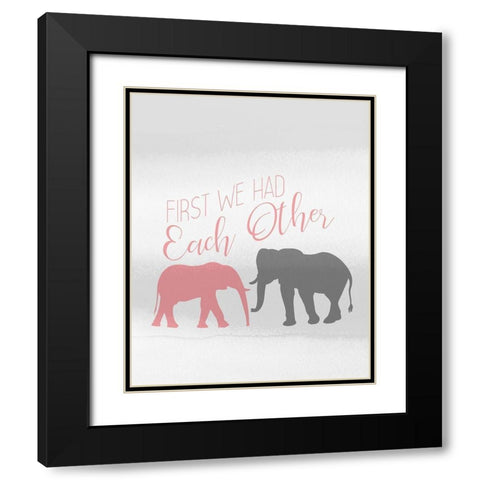 Then You 1 Black Modern Wood Framed Art Print with Double Matting by Kimberly, Allen