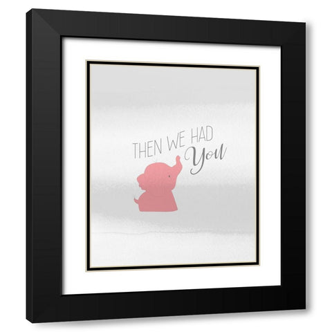 Then You 2 Black Modern Wood Framed Art Print with Double Matting by Kimberly, Allen