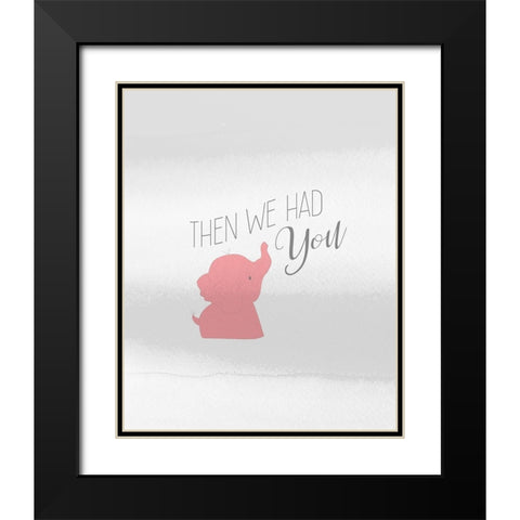 Then You 2 Black Modern Wood Framed Art Print with Double Matting by Kimberly, Allen