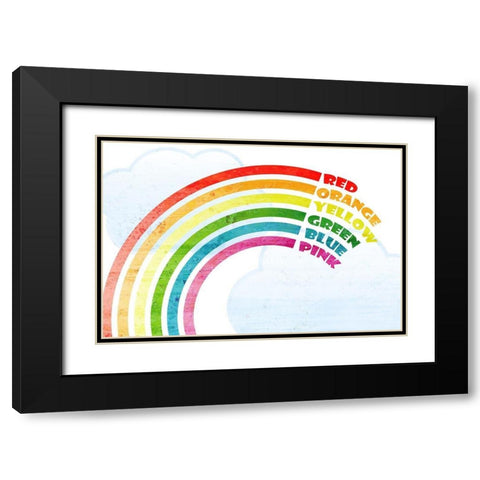 Colors Black Modern Wood Framed Art Print with Double Matting by Kimberly, Allen