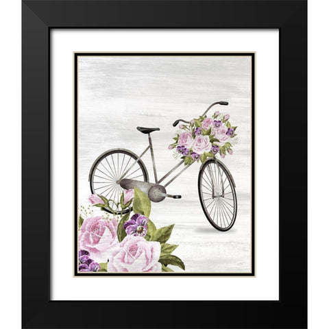 Spring Ride Black Modern Wood Framed Art Print with Double Matting by Kimberly, Allen