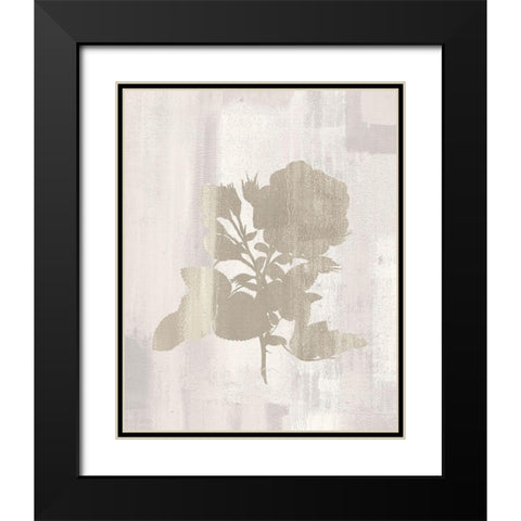 Silhouette 1 Black Modern Wood Framed Art Print with Double Matting by Kimberly, Allen
