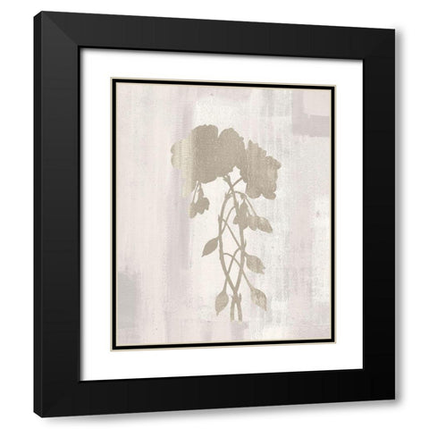 Silhouette 3 Black Modern Wood Framed Art Print with Double Matting by Kimberly, Allen