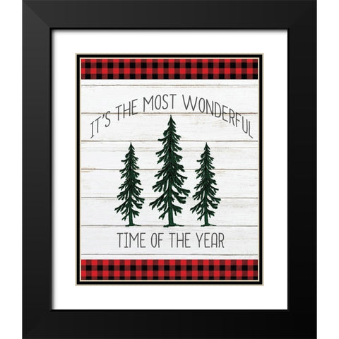 Wonderful Time 2 Black Modern Wood Framed Art Print with Double Matting by Kimberly, Allen
