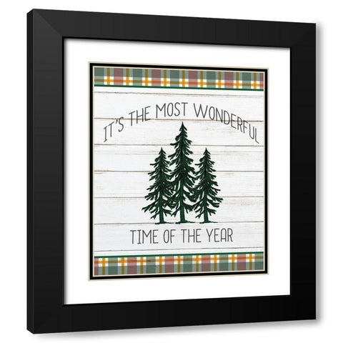 Wonderful Time Black Modern Wood Framed Art Print with Double Matting by Kimberly, Allen