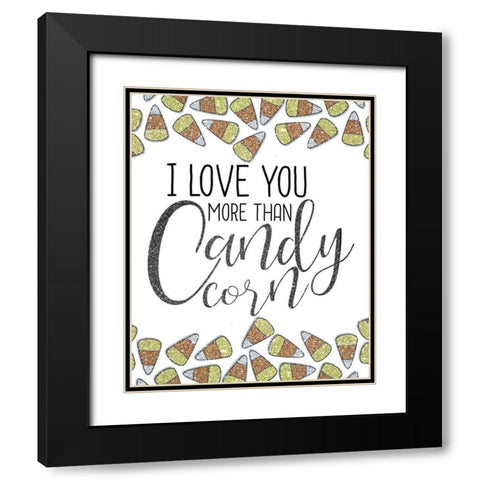 More Than Candy Corn Black Modern Wood Framed Art Print with Double Matting by Kimberly, Allen