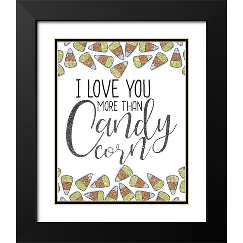 More Than Candy Corn Black Modern Wood Framed Art Print with Double Matting by Kimberly, Allen