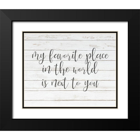 Favorite Place Black Modern Wood Framed Art Print with Double Matting by Kimberly, Allen