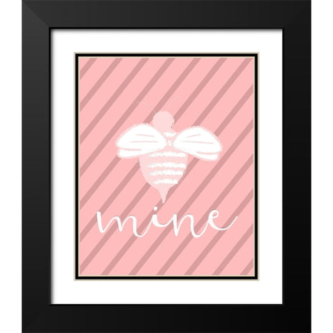 Love 3 Black Modern Wood Framed Art Print with Double Matting by Kimberly, Allen