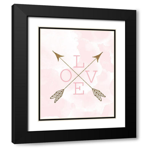 Forever 1 Black Modern Wood Framed Art Print with Double Matting by Kimberly, Allen