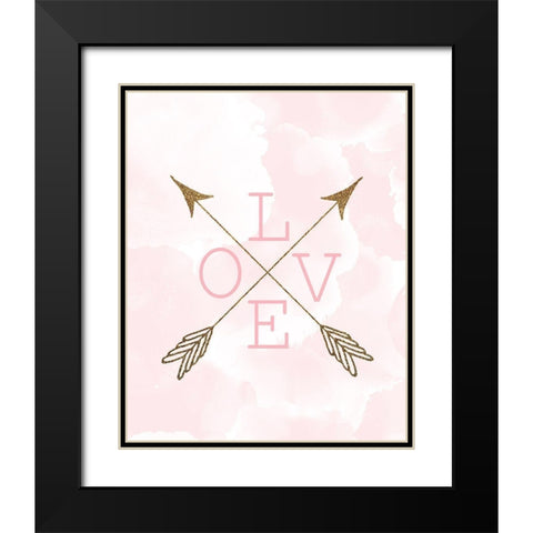 Forever 1 Black Modern Wood Framed Art Print with Double Matting by Kimberly, Allen