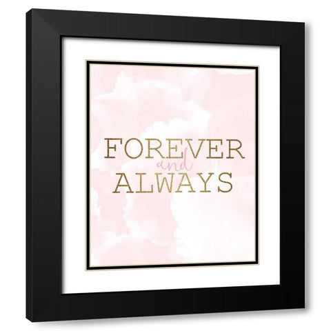 Forever 2 Black Modern Wood Framed Art Print with Double Matting by Kimberly, Allen