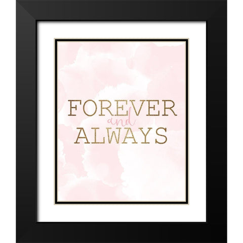 Forever 2 Black Modern Wood Framed Art Print with Double Matting by Kimberly, Allen
