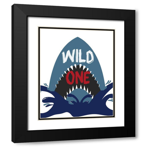 Wild One 4 Black Modern Wood Framed Art Print with Double Matting by Kimberly, Allen