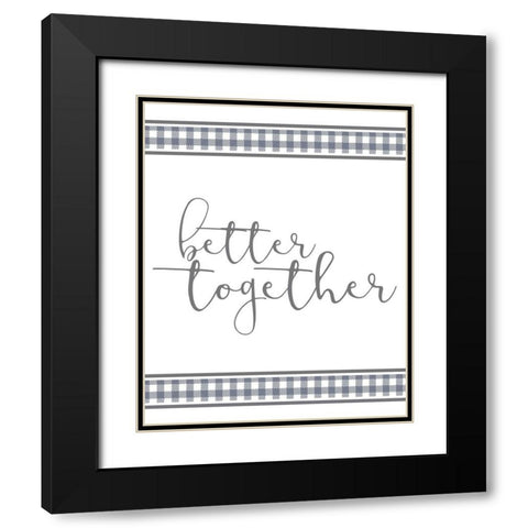 Homebody 2 Black Modern Wood Framed Art Print with Double Matting by Kimberly, Allen