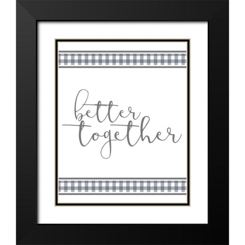 Homebody 2 Black Modern Wood Framed Art Print with Double Matting by Kimberly, Allen