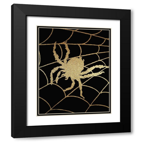 Halloween Gold 2 Black Modern Wood Framed Art Print with Double Matting by Kimberly, Allen