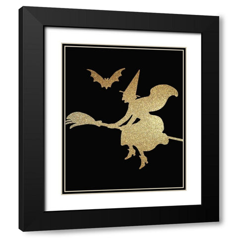 Halloween Gold 3 Black Modern Wood Framed Art Print with Double Matting by Kimberly, Allen