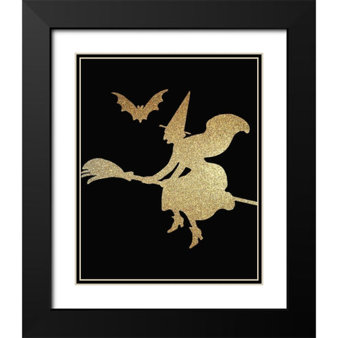Halloween Gold 3 Black Modern Wood Framed Art Print with Double Matting by Kimberly, Allen