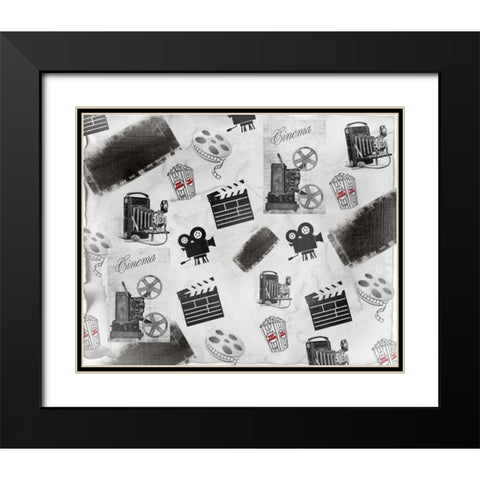 Movie Time Black Modern Wood Framed Art Print with Double Matting by Allen, Kimberly