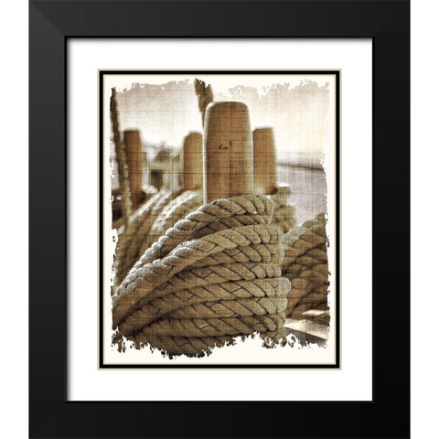 Learning the Ropes 1 Black Modern Wood Framed Art Print with Double Matting by Kimberly, Allen