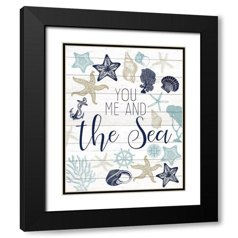 The Sea Black Modern Wood Framed Art Print with Double Matting by Kimberly, Allen