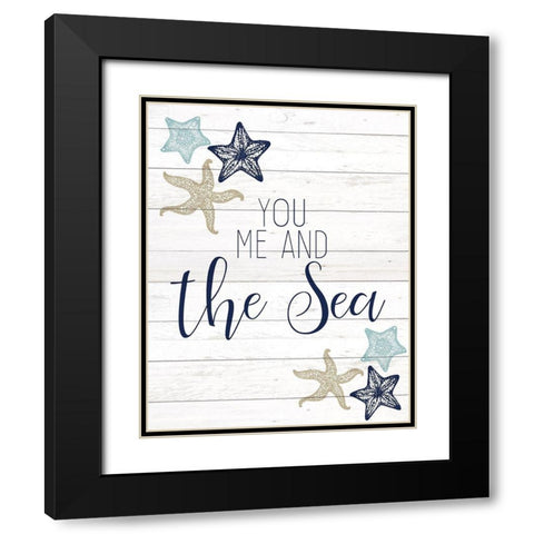 The Sea 1 Black Modern Wood Framed Art Print with Double Matting by Kimberly, Allen