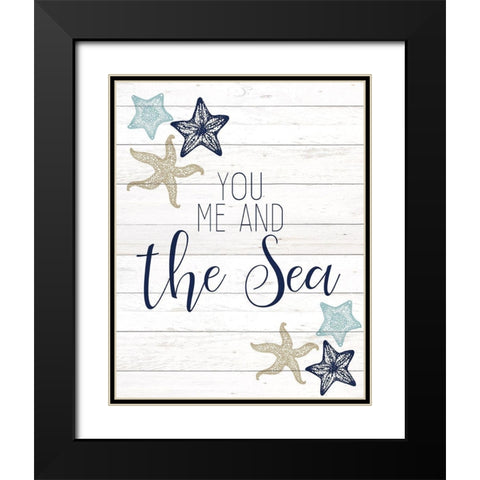 The Sea 1 Black Modern Wood Framed Art Print with Double Matting by Kimberly, Allen