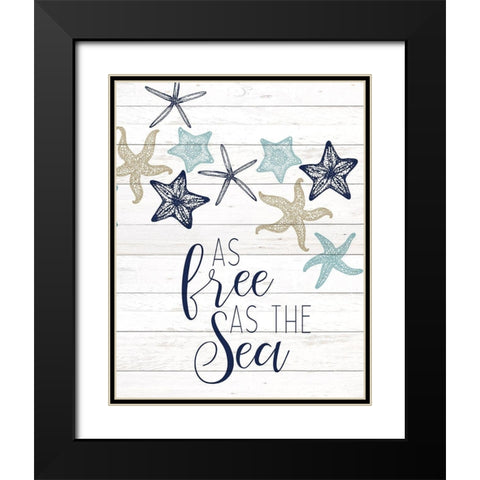 The Sea 2 Black Modern Wood Framed Art Print with Double Matting by Kimberly, Allen