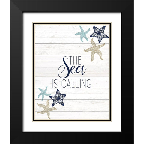 The Sea 3 Black Modern Wood Framed Art Print with Double Matting by Kimberly, Allen