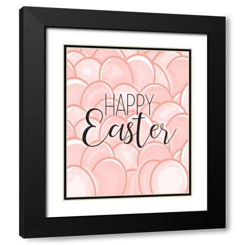 Happy Easter Black Modern Wood Framed Art Print with Double Matting by Kimberly, Allen