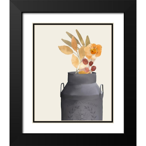 Colors of Fall 4 Black Modern Wood Framed Art Print with Double Matting by Kimberly, Allen