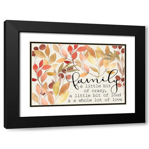 Colors of Fall 7 Black Modern Wood Framed Art Print with Double Matting by Kimberly, Allen
